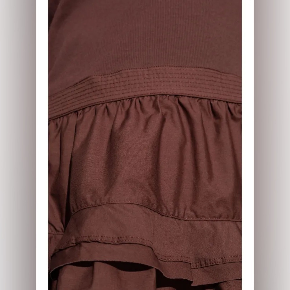 NWT Ulla Johnson Tilda Mixed Media Women’s Brown Minidress Small - Picture 4 of 8